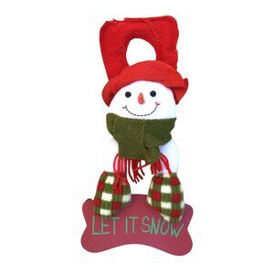 CHRISTMAS 14" SNOWMAN DOOR SIGN DECORATION